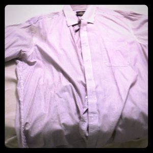 Red striped dress shirt